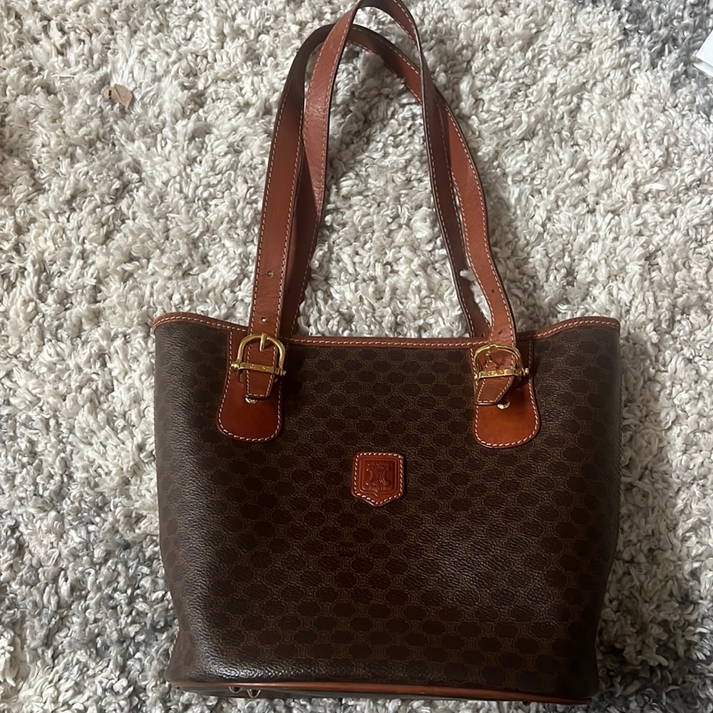 vintage Celine mini tote bag